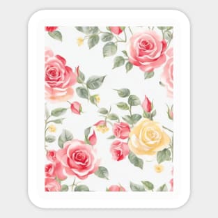 Colorful Roses Sticker